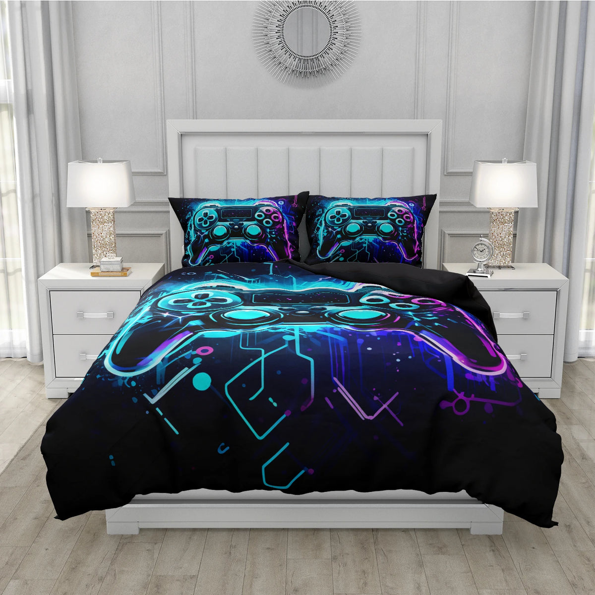 Housse De Couette Ado Garçon Gamer face