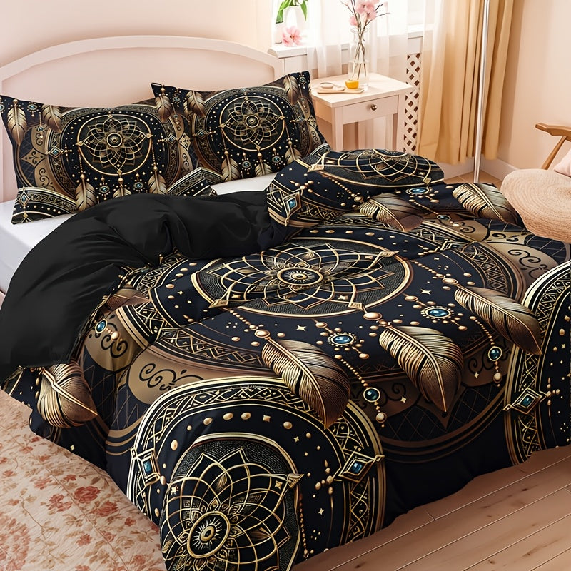 housse de couette bohème ambiance indien tribal