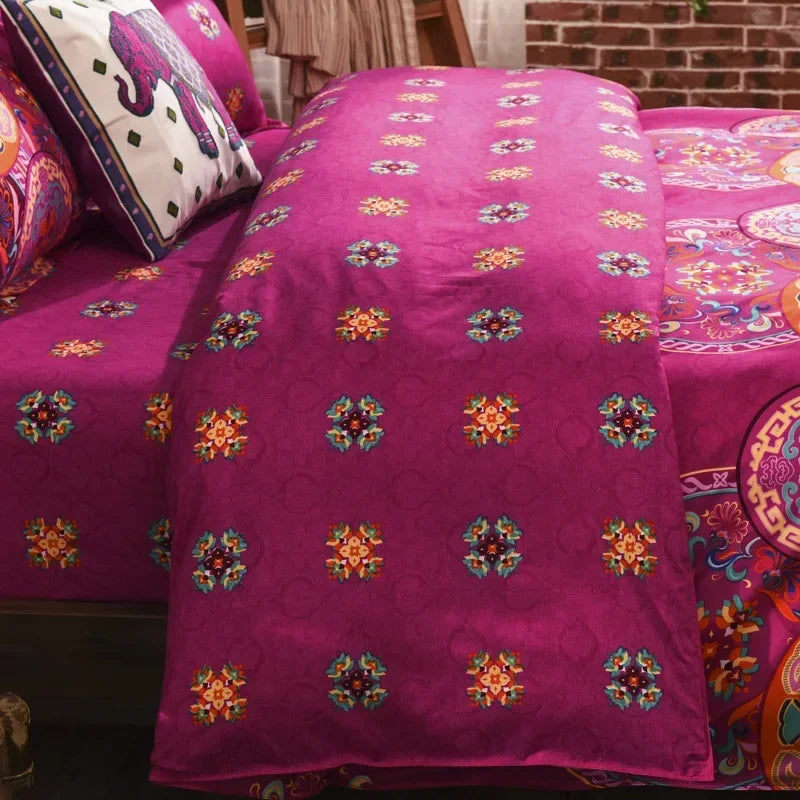 revers de housse de couette mandala