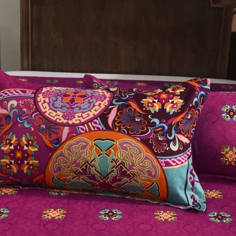 taie d'oreiller mandala ambiance indienne